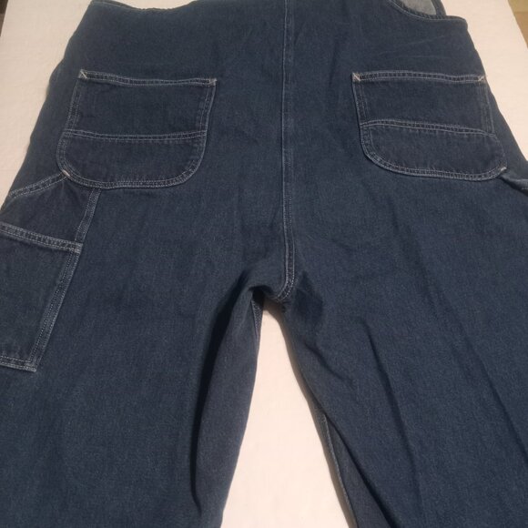 Carhartt Men's Loose Fit Bib Overalls OR4672-M Blue Denim 104672DST - Picture 3 of 6